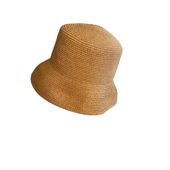 Betmar New York Paper Polyester Woven Sun Hat Stylish Packable Design - Picture 1 of 5